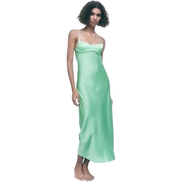 Zara Dress Green Large - Picture 1 of 13